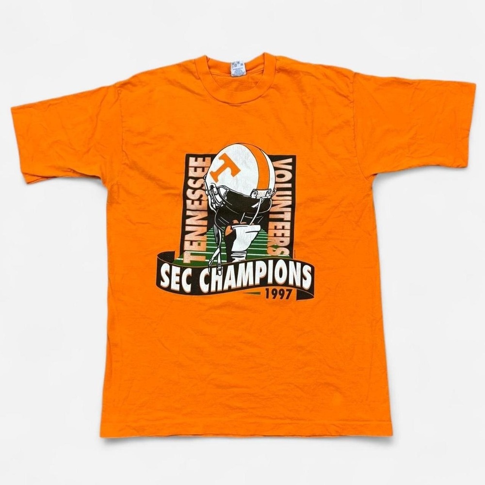 Vintage 1997 Tennessee Volunteers Vols SEC Champions Football T-Shirt Tee Salem